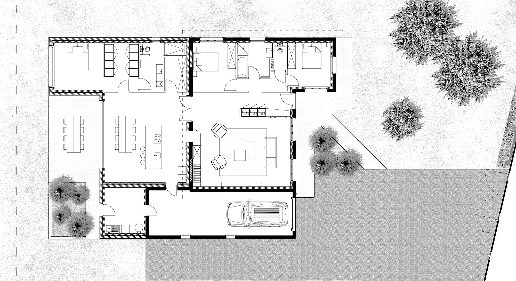 plan architecte extension